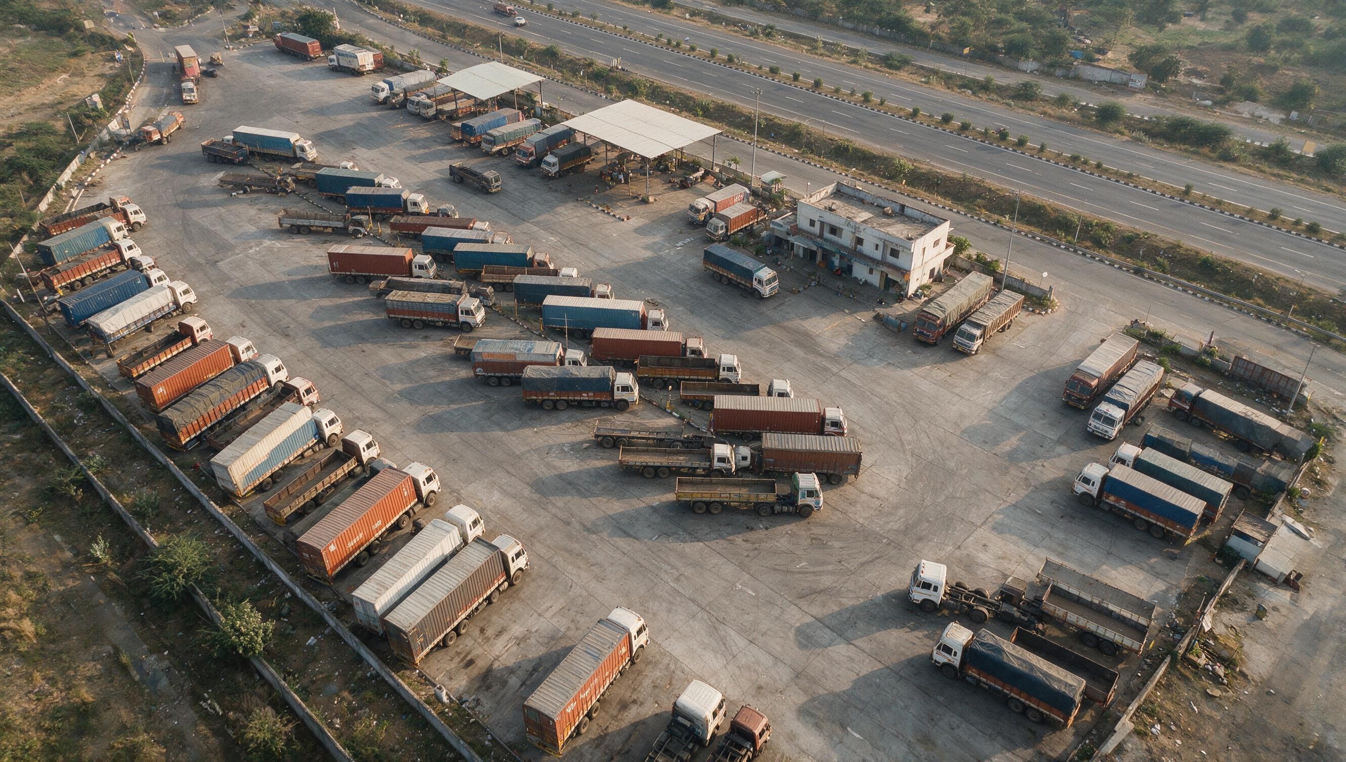 Truck parking and driver rest facility